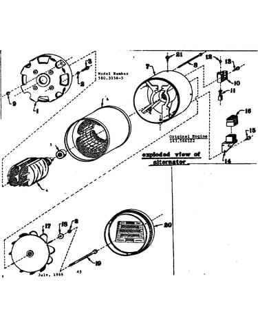 Rotor and stator assembly