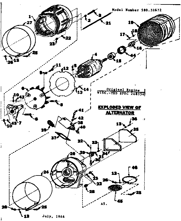 Rotor and stator assembly
