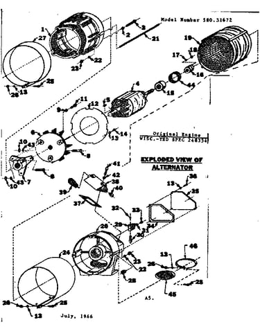 Rotor and stator assembly