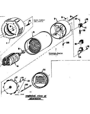 Rotor and stator assembly