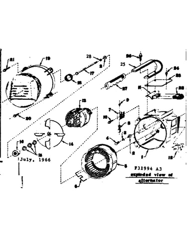 Rotor and stator assembly