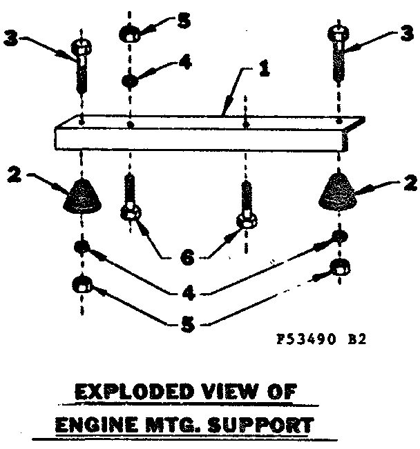 Engine mounting support