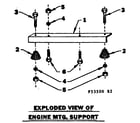 Craftsman 58053500 engine mounting support diagram