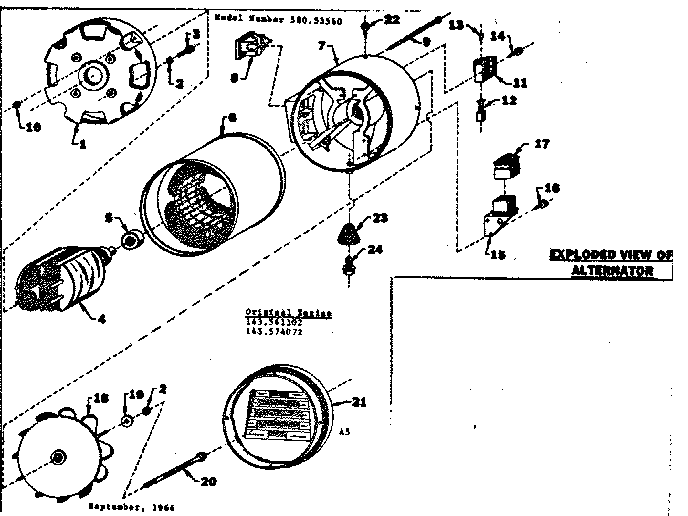 Rotor and stator assembly