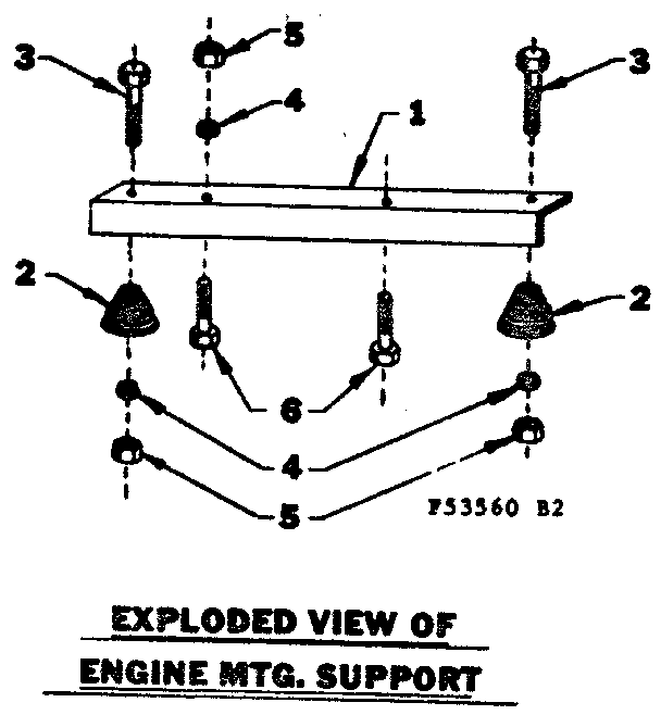 Engine mounting support