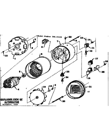 Rotor and stator assembly