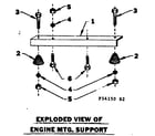 Craftsman 58054150 engine mounting support diagram