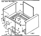 Kenmore 86781820 cabinet diagram