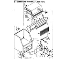 Kenmore 198900 cabinet and terminal box parts diagram