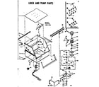 Kenmore 198900 liner and pump parts diagram