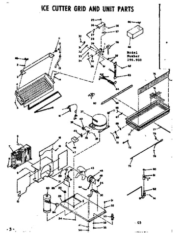 Ice cutter grid and unit parts