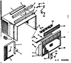 Kenmore 10666080 cabinet parts diagram