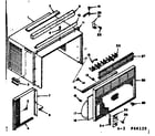 Kenmore 10666120 cabinet parts diagram