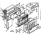 Kenmore 10666190 cabinet parts diagram