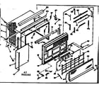 Kenmore 10666260 cabinet parts diagram