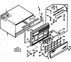 Kenmore 10666440 cabinet parts diagram