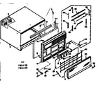 Kenmore 10666460 cabinet parts diagram
