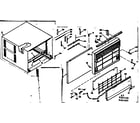 Kenmore 10666480 cabinet parts diagram
