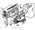 Kenmore 10666600 cabinet parts diagram