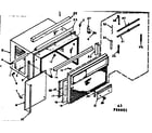 Kenmore 10666601 cabinet parts diagram