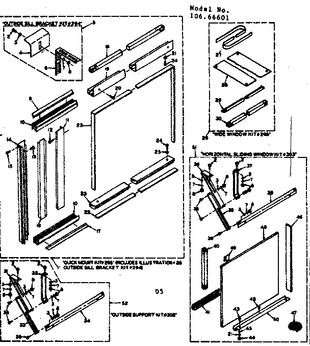 Accessory kit parts