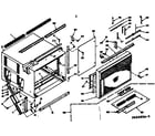 Kenmore 10666680 cabinet parts diagram