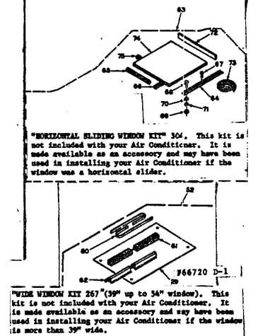 Accessory kit parts