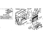 Kenmore 10666740 cabinet parts diagram