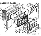 Kenmore 10667160 cabinet parts diagram