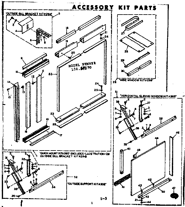 Accessory kit parts