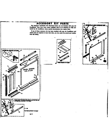 Accessory kit parts