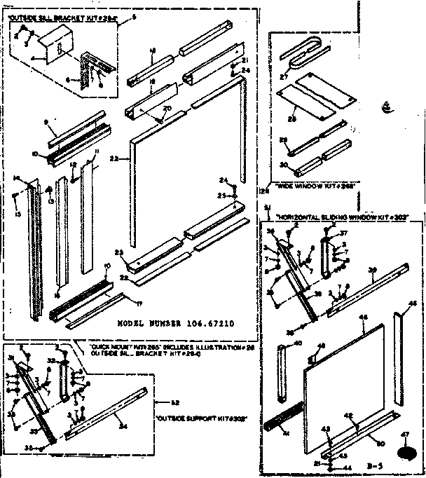 Accessory kit parts