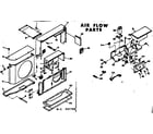 Kenmore 10667700 air flow parts diagram