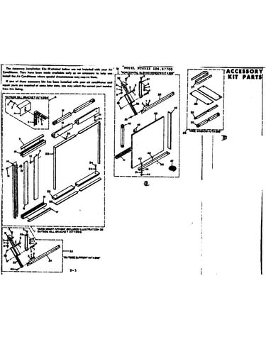 Accessory kit parts