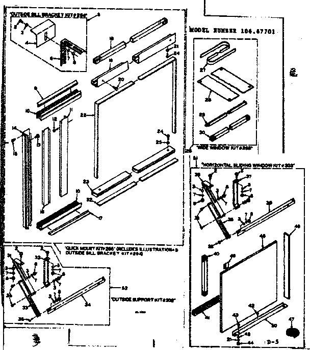 Accessory kit parts