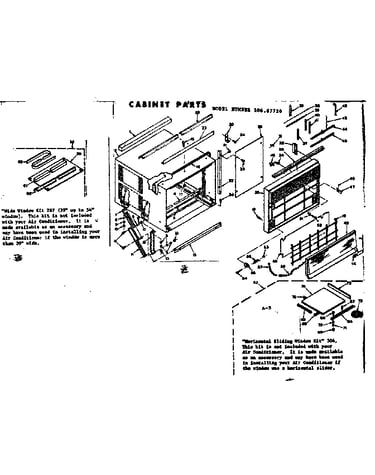 Cabinet parts