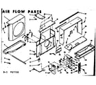 Kenmore 10667720 air flow parts diagram