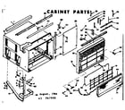 Kenmore 10667800 cabinet parts diagram