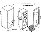 Kenmore 253626100 cabinet parts diagram
