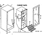 Kenmore 253627100 cabinet parts diagram
