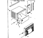 Kenmore 25365051 cabinet and front parts diagram