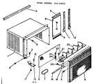 Kenmore 25365052 cabinet and front parts diagram