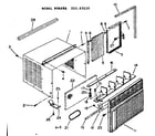 Kenmore 25365110 cabinet and front parts diagram