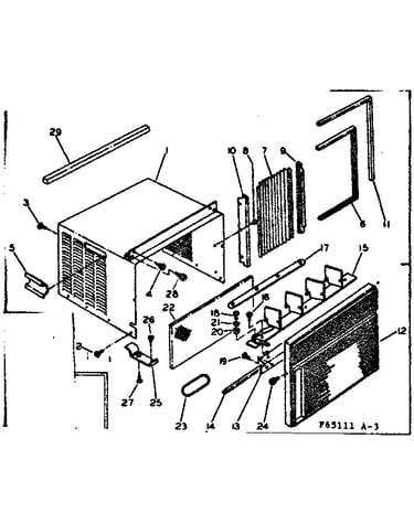 Cabinet and front parts