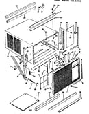 Cabinet and front parts