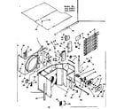 Kenmore 25365921 electrical system & air handling parts diagram