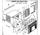 Kenmore 25366091 cabinet & front parts diagram