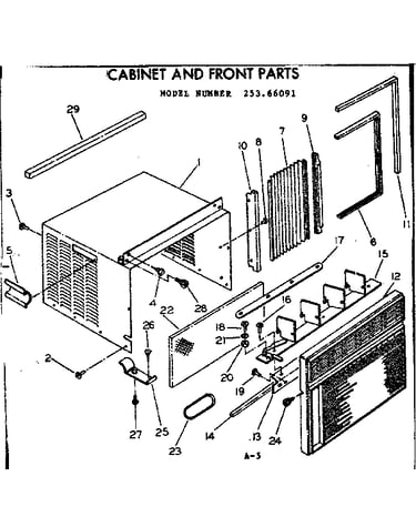 Cabinet & front parts