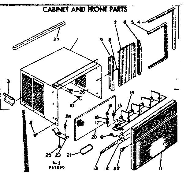 Cabinet & front parts