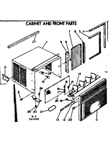Cabinet & front parts
